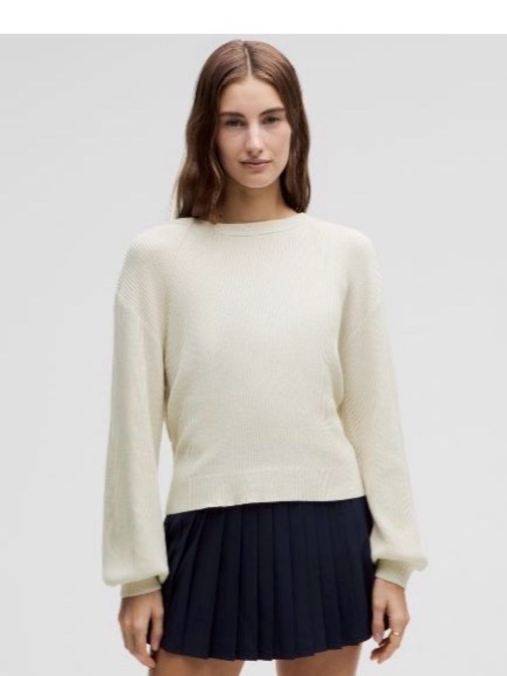 lululemon athletica Cream Crewneck Sweater